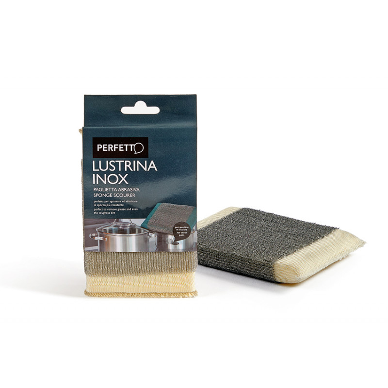 Paglietta abrasiva Lustrina inox