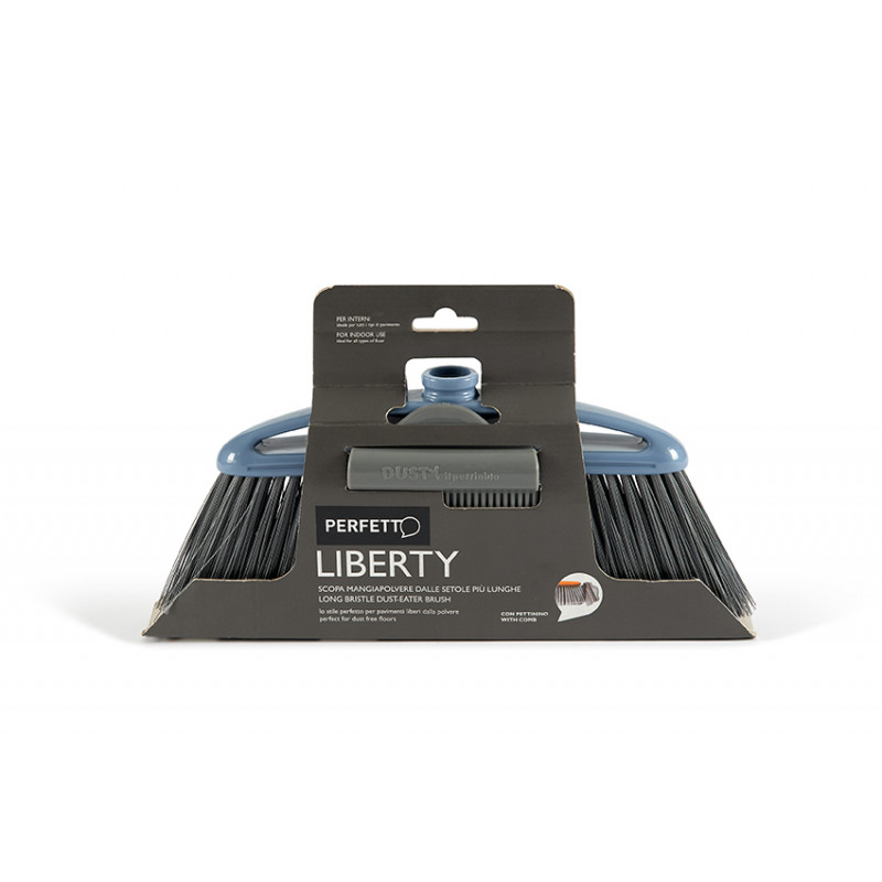 Scopa con pettine puliscisetole Liberty