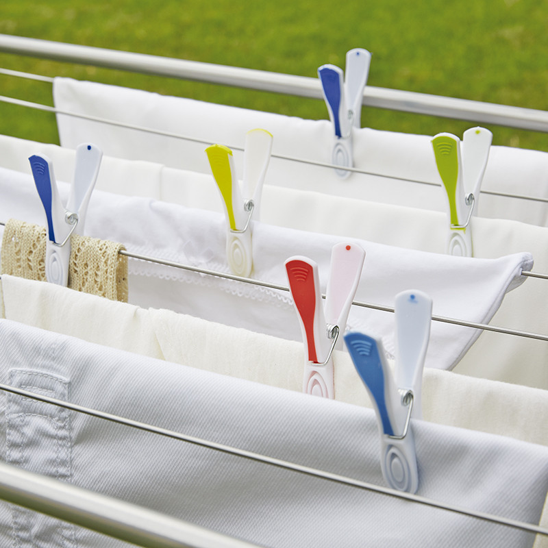 JJA 117199 Mollette Per Bucato – 48 Pezzi In Colori Assortiti, Ideali Per Stendere Al Sole