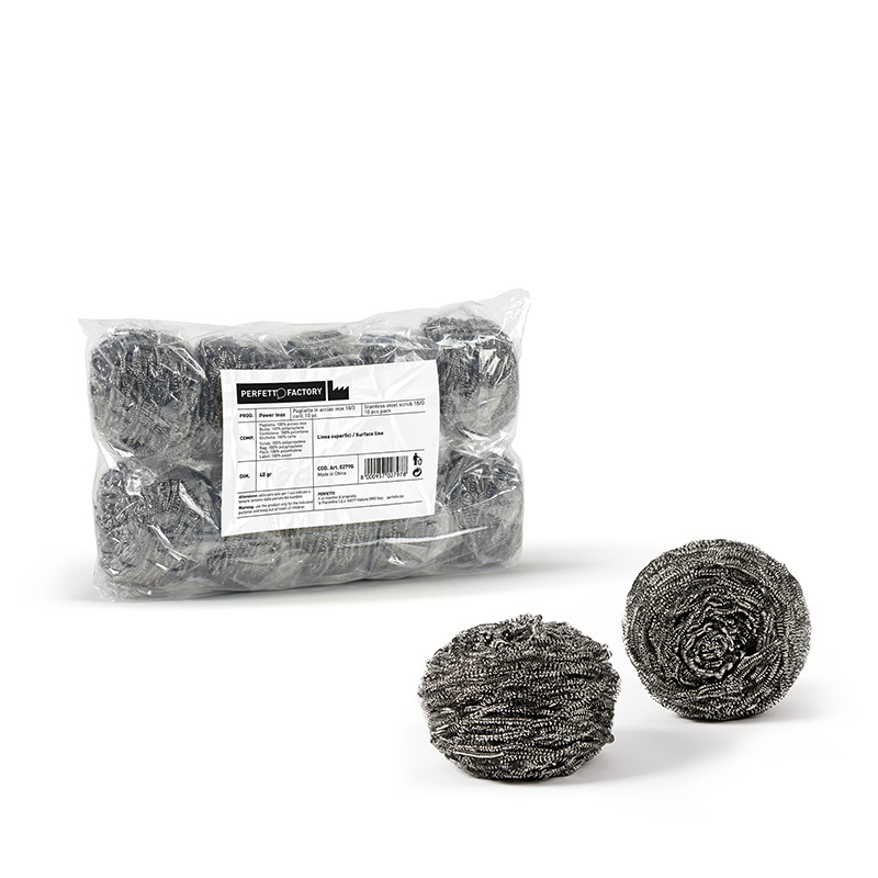 Spugne di acciaio Power - 10 pz.
