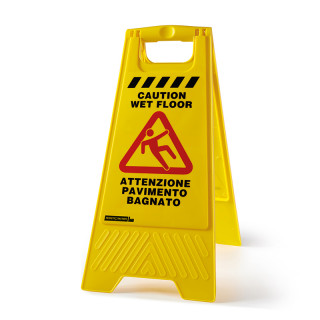 cartello wet floor
