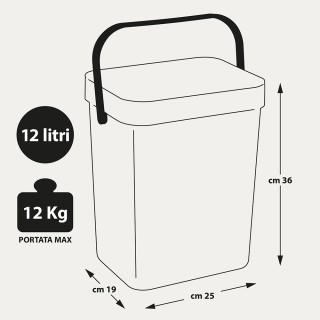 ganci ricambio per Pattumiera Gino 12 lt