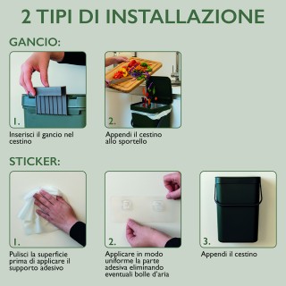 ganci ricambio per Pattumiera Gino 12 lt