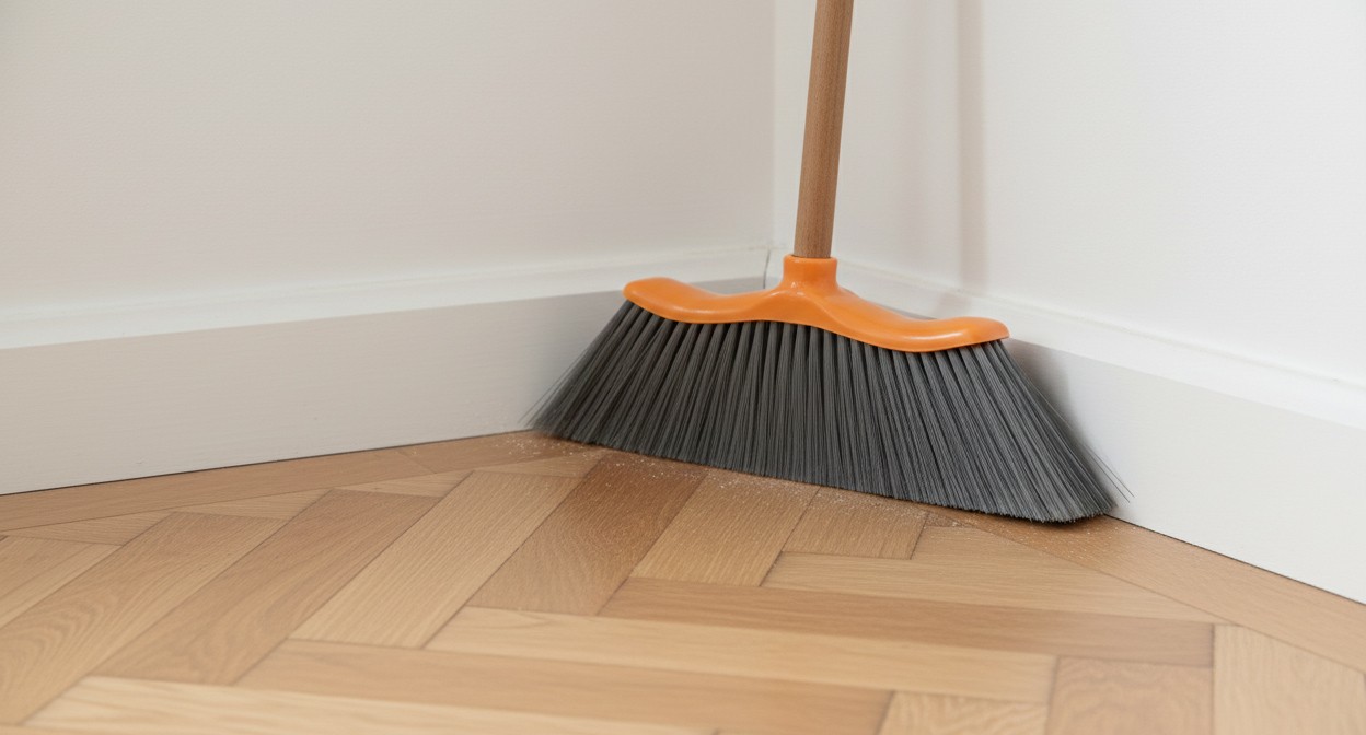 Come pulire gli angoli del pavimento